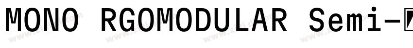 MONO RGOMODULAR Semi字体转换